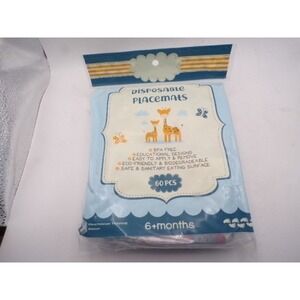 Praetorium Trading Group Disposable Placemats 60 Count Giraffe 6+ Months BPA